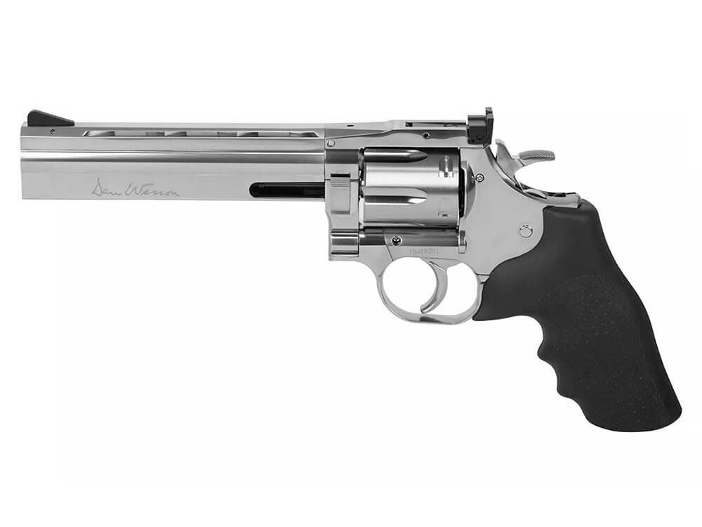 Пневматический револьвер Dan Wesson 715 6 (18192) серебристый купить по оптимальной цене,  доставка по России, гарантия качества