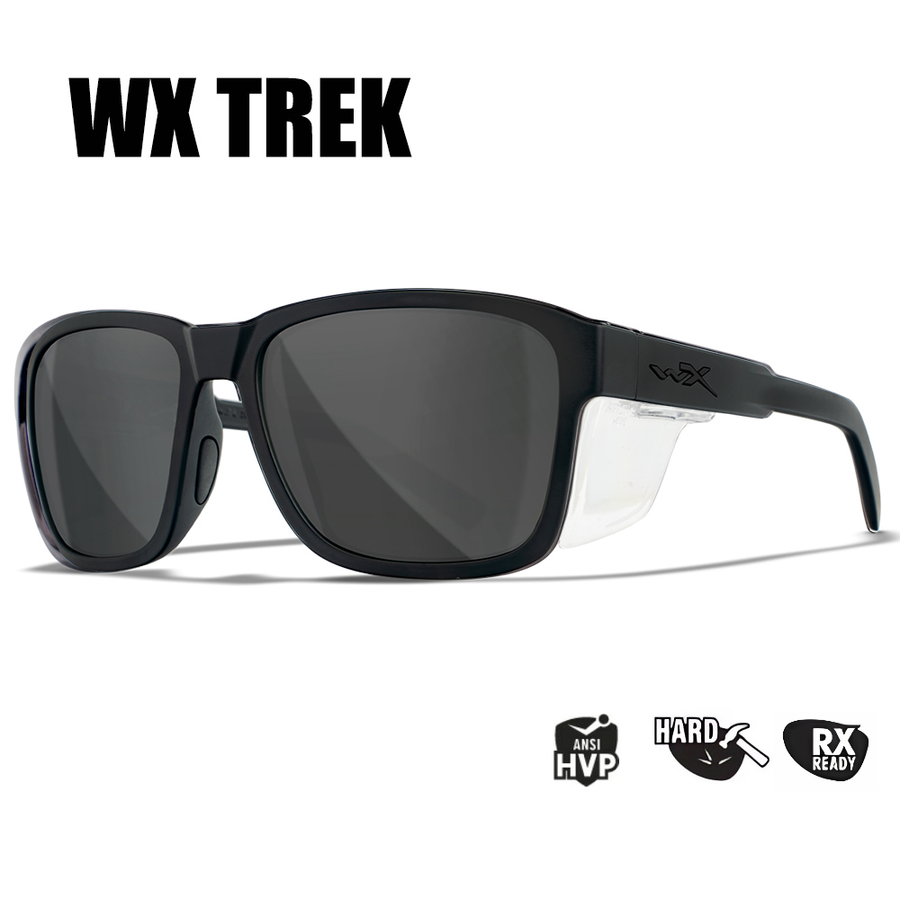 Очки защитные Wiley X WX Trek (Frame Matte Black, Lens Grey) купить по оптимальной цене,  доставка по России, гарантия качества