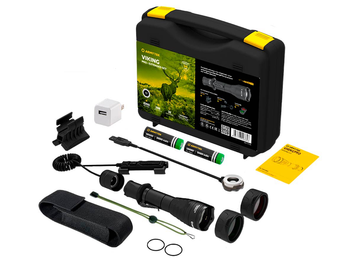 Фонарь подствольный с комплектом Armytek Viking Pro USB Extended Set купить по оптимальной цене,  доставка по России, гарантия качества