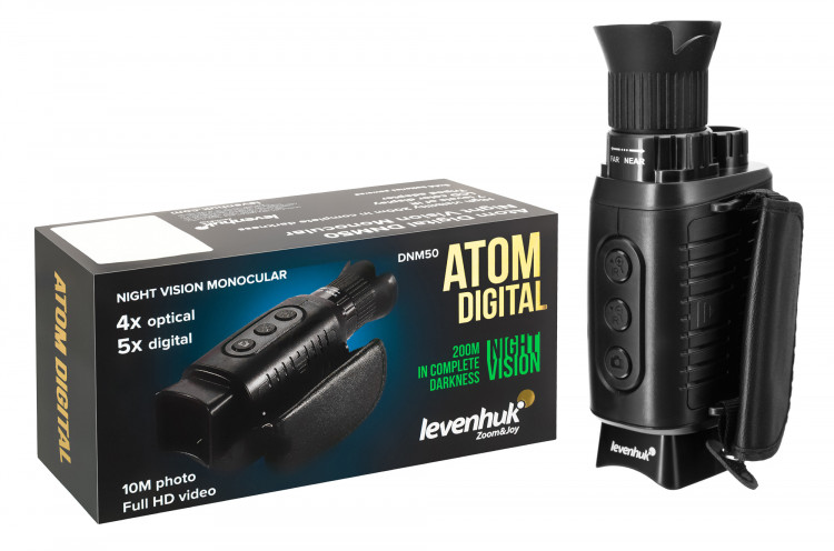 Монокуляр ночного видения Levenhuk Atom Digital DNM50 купить по оптимальной цене,  доставка по России, гарантия качества