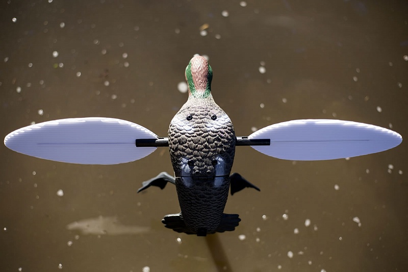 Механическое чучело утки (кряквы) Lucky Duck с вращающимися крыльями - Lucky XHDI (селезень)