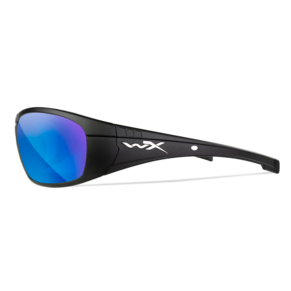 Очки защитные Wiley X WX Boss (Frame Mate Black, Lens Polarized — Blue Mirror) купить по оптимальной цене,  доставка по России, гарантия качества