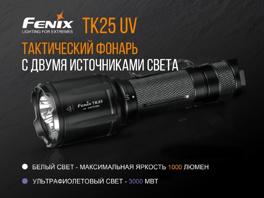 Фонарь Fenix TK25UV купить по оптимальной цене,  доставка по России, гарантия качества