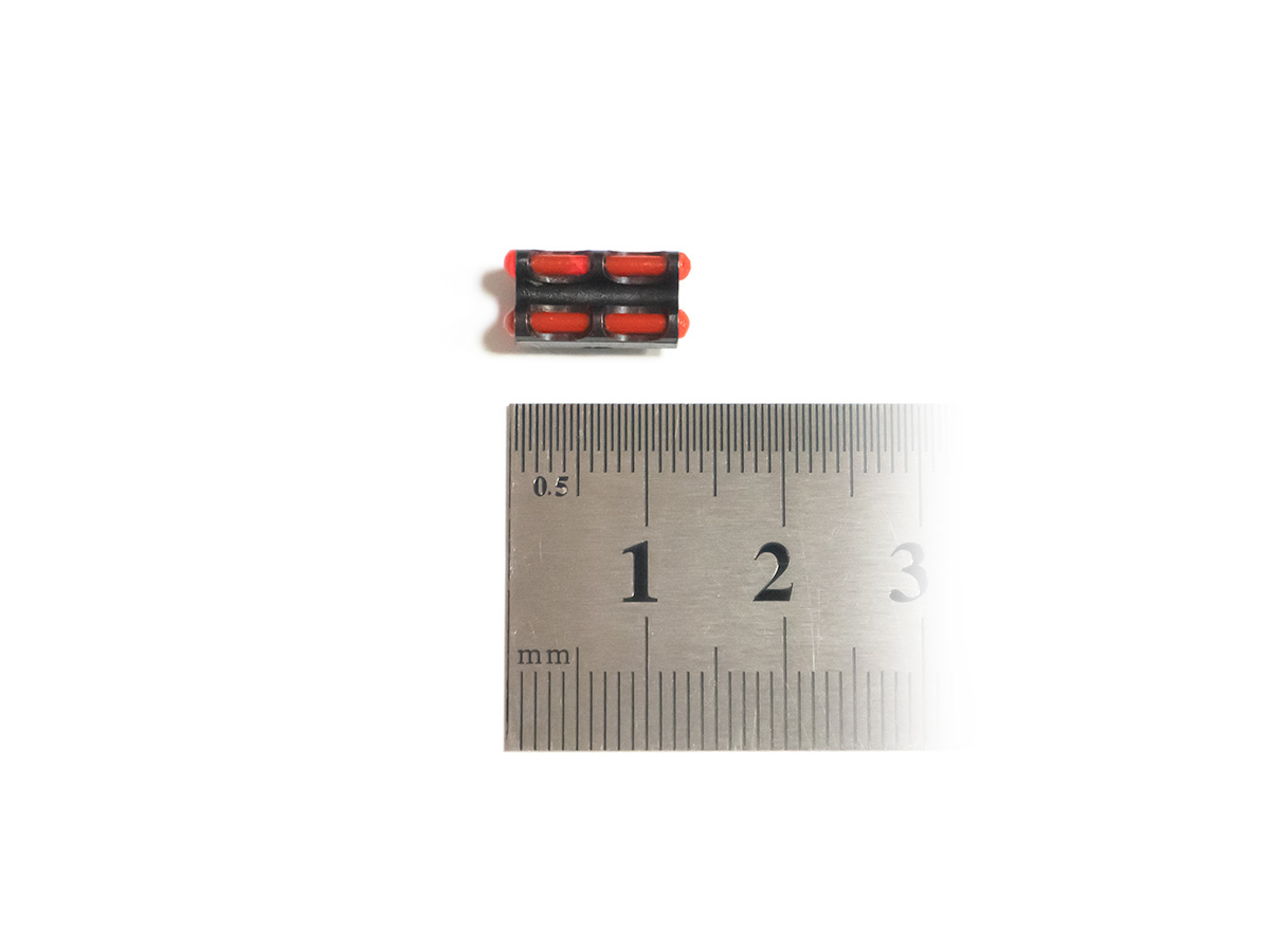Мушка Nimar двойная оптоволоконная красная, Ø 1,5мм, резьба 2,6мм купить по оптимальной цене,  доставка по России, гарантия качества