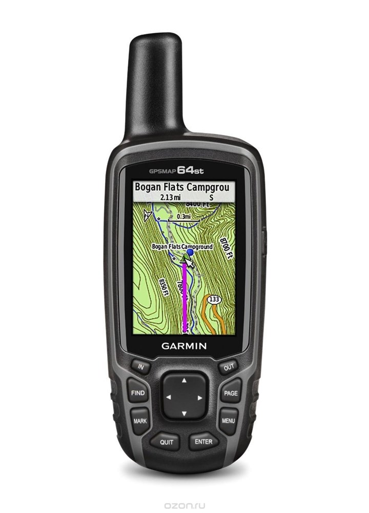 Портативный навигатор Garmin GPSMAP 64st RUS купить по оптимальной цене,  доставка по России, гарантия качества