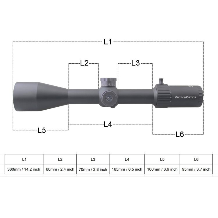 Прицел Vector Optics Marksman 6-24x50 FFP купить по оптимальной цене,  доставка по России, гарантия качества