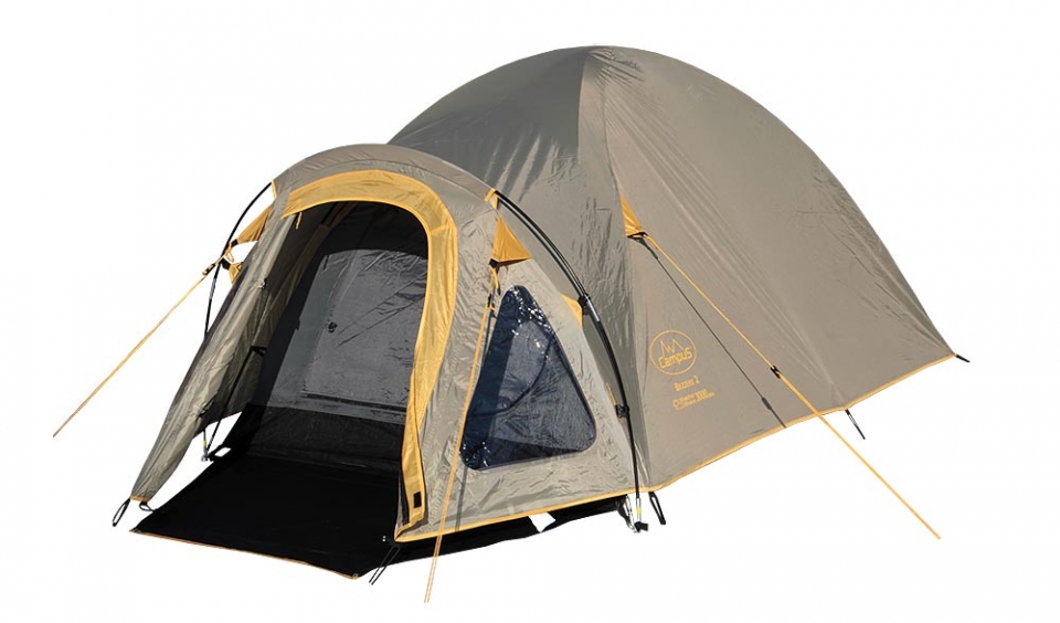 Палатка Campus Beziers 2 stone beige 909/yellow 409 купить по оптимальной цене,  доставка по России, гарантия качества