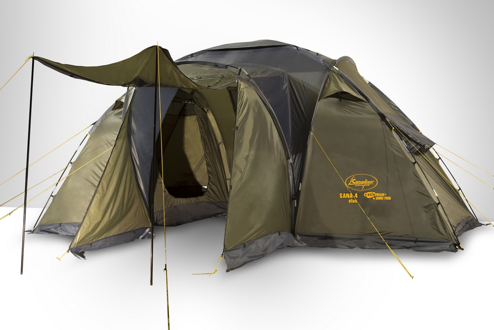 Палатка Canadian Camper SANA 4 PLUS (цвет forest) купить по оптимальной цене,  доставка по России, гарантия качества