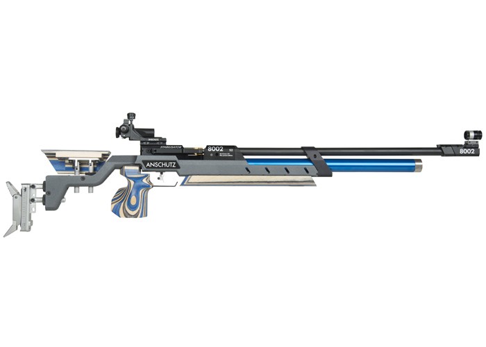 Пневматическая винтовка Anschutz 8002 S2 ALUM silver/wood natural-blue, grip "M"(010027) 4,5 мм 5603941 купить по оптимальной цене,  доставка по России, гарантия качества