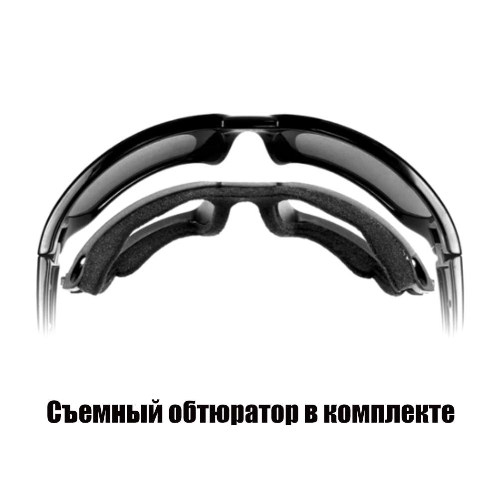 Очки защитные Wiley X WX Gravity (Frame Crystal Black, Lens Polarized — Blue Mirror) купить по оптимальной цене,  доставка по России, гарантия качества