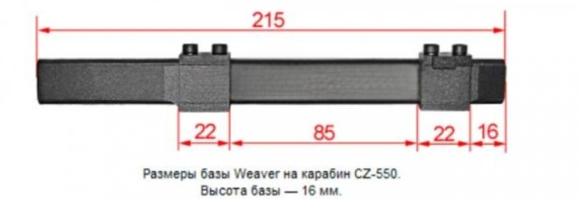 Кронштейн CZ-550 Weaver купить по оптимальной цене,  доставка по России, гарантия качества