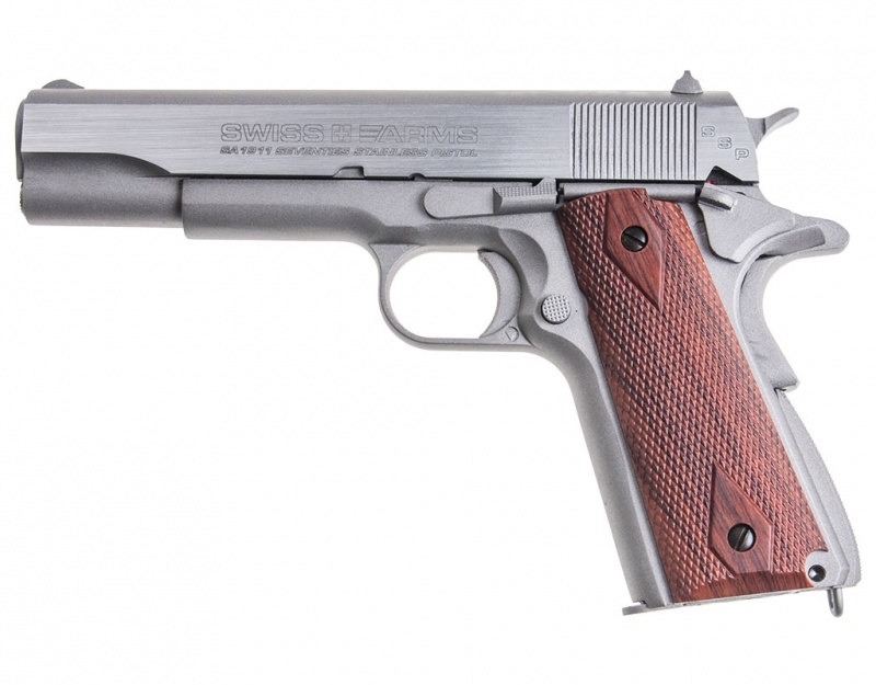 пистолет пневм. Cybergun Swiss Arms SA1911 SSP (Colt 1911), к 4,5мм, металл, блоубэк купить по оптимальной цене,  доставка по России, гарантия качества