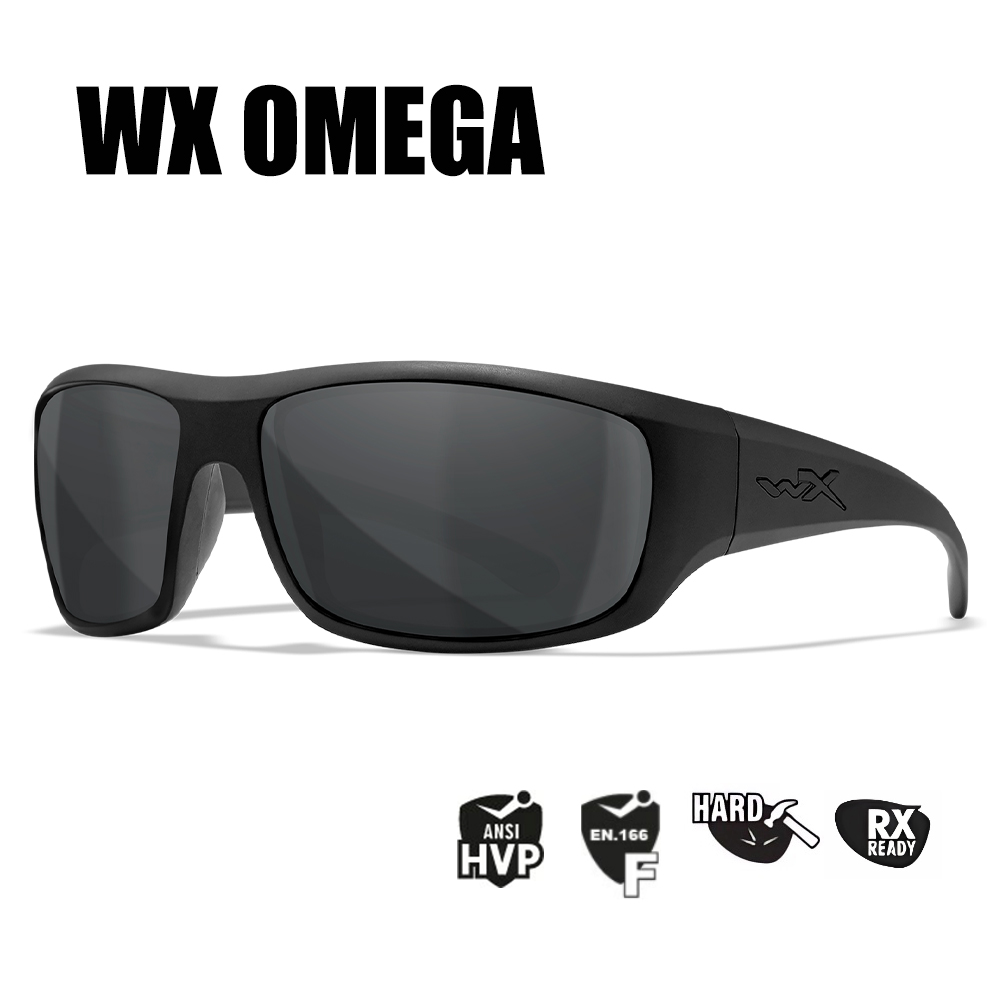 Очки защитные Wiley X WX Omega (Frame Matte Black, Lens Grey) купить по оптимальной цене,  доставка по России, гарантия качества